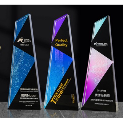 Full Color Supreme Crystal Trophy