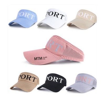 Sport Wear Athletic Sun Visor/Adjustable Sun Hat for Women