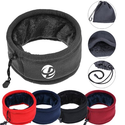 Winter Fleece Neck Gaiter Ski Tube Scarf for Men Women