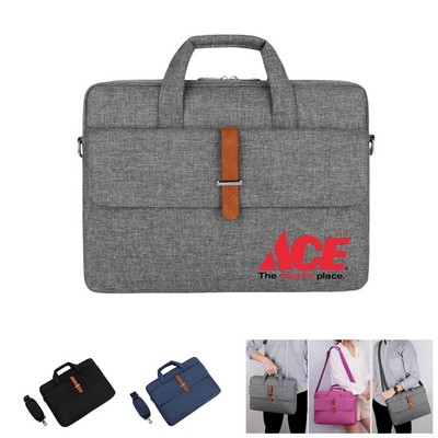 Business Laptop Sleeve Messenger Briefcase With Shoulder Strap