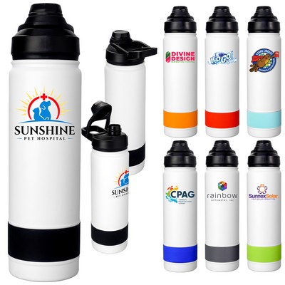 Colorful Sip Top 24 oz. Banded Bottle