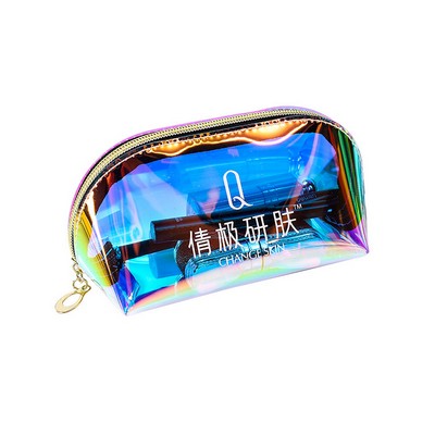 Holographic Clear TPU Cosmetic Bag Waterproof Toiletry Bag