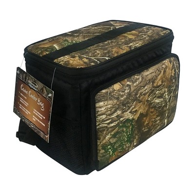 12 Can Camo Cooler Bag w/Hard Plastic Liner