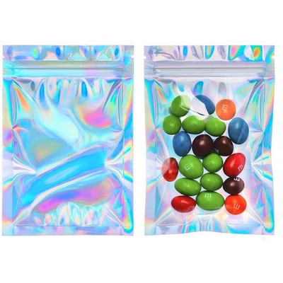 Resealable Holographic Ziplock Bag