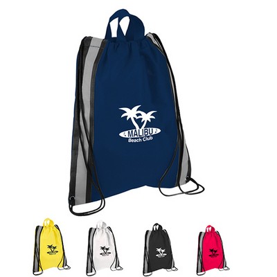 Small Custom Reflective Drawstring Sports Bag