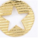 Round Stock Casting Lapel Pin w/Cut Out Star