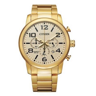 Citizen® Men's Quartz Gold-Tone Watch w/Champagne Dial