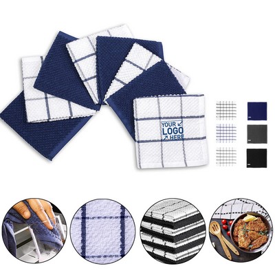 Grid Terry Cotton Dish Cloth