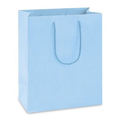 Matte Finish Cub B Euro Tote Bag- White (8"x4"x10")