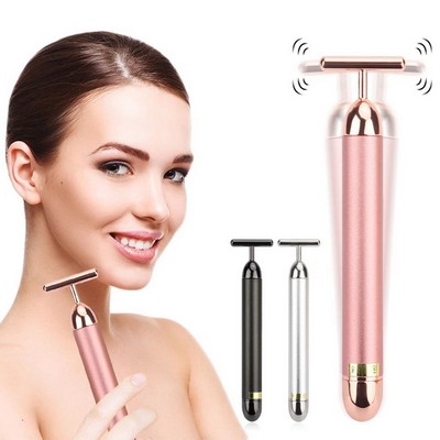 Metal T Shape Facial Massager