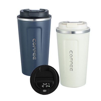 12 oz Stainless Steel Vacuum Tumbler with Smart LCD Screen