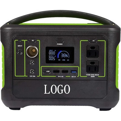 600W/153600mAh Portable Camping Lithium Power Station