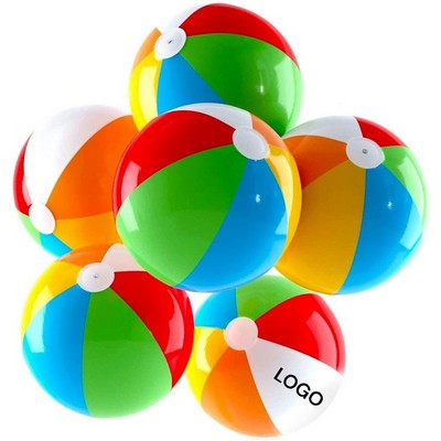 12" 6 Color Beach Ball