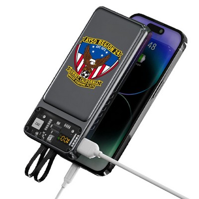 Galena Transparent Corded Power Bank 10000-10000mAh