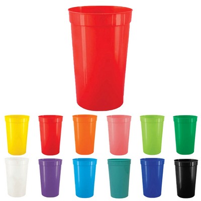 22 Oz. Smooth Plastic Stadium Cup