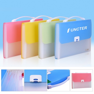 Portable 13 Pockets Expanding File Folder Accordion Document Organizer Letter A4 Paper Size Storage