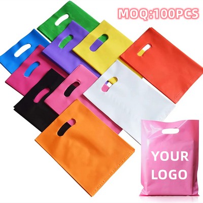 Reusable Die Cut Handle Plastic Bag (8"x12")