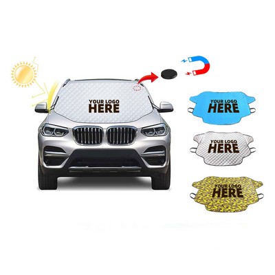 Magnetic Sunshade Cover Protect From Snow Rain Wind