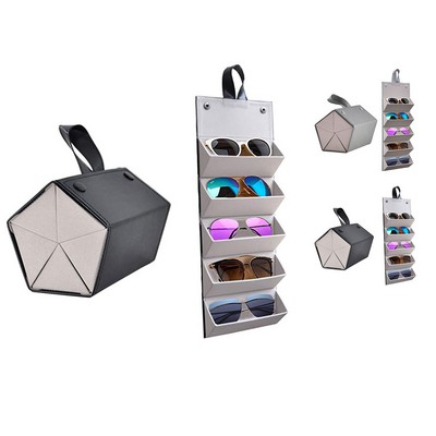 Pu Folding Sunglasses Display Cabinet Box