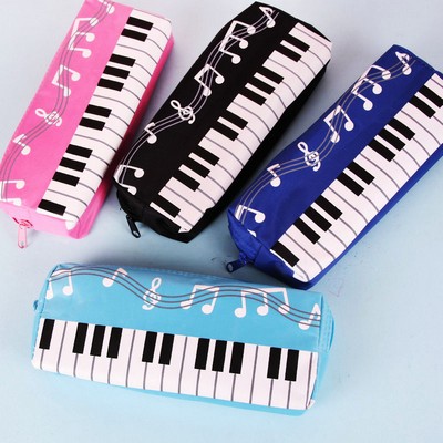 Piano Single Layer Square Pencil Pouch