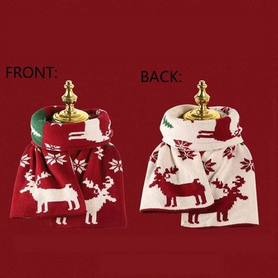 Christmas Fawn Customizable Scarf