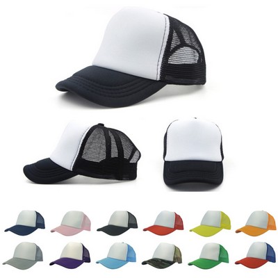 MOQ50 Full Color Adjustable Mesh Trucker Hats