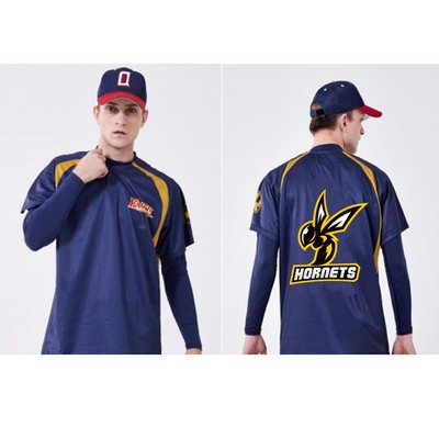 Premium Sublimation 2-Button Baseball Jersey - Men, Kids