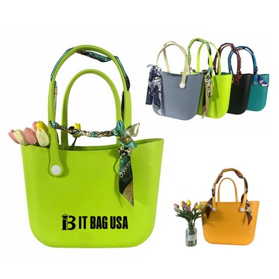 Large Rubber Beach Tote Bag