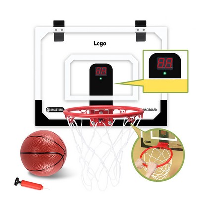 Indoor Basketball Hoop with Electronic Scoreboard