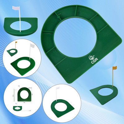 Putting Hole with Flag for Golf