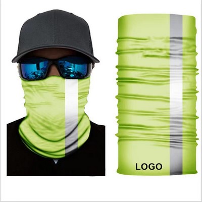 Multifunctional Headwear And Face Mask w/Reflective Strip