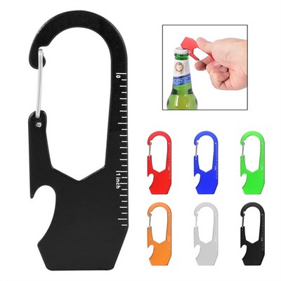 Carabiner Bottle Opener with Ruler A Handy Multifunctional Tool