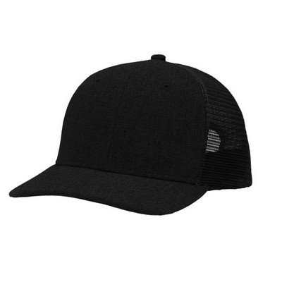 Sportsman™ Cross Hatch Polyester Trucker Cap (Blank)