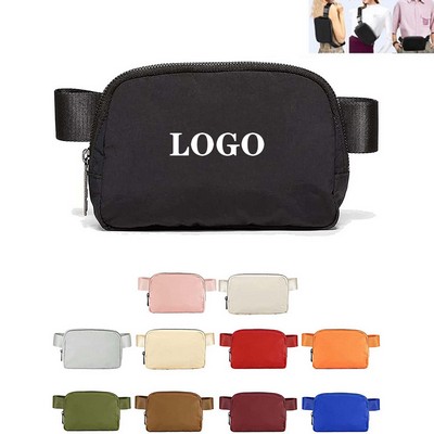 Waterproof Fanny Pack Cross Body Zipper Belt Bag