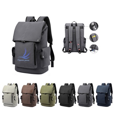 Water-Resistant Oxford Fabric Backpack