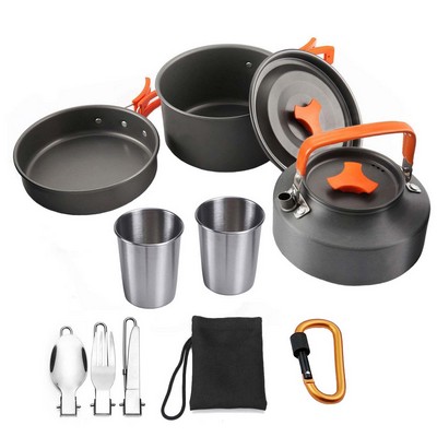 Portable Camping Cookware Kit 11 In 1