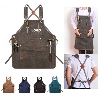 Heavy-Duty Woodworking Shop Apron