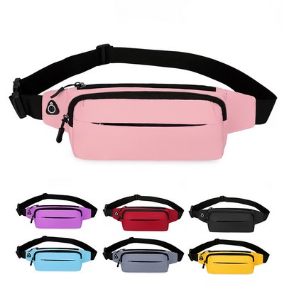 Multi-colored Double Layer Fanny Bag