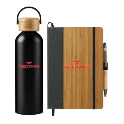 Eco Friendly Journal & Bottle Gift Set