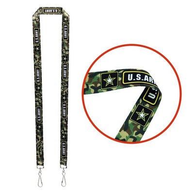 3/4" Dual LA-115 Attachment Sublimation Lanyard (DHL)