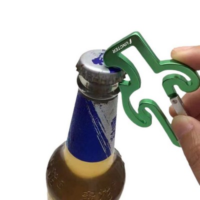 2 in 1 Aluminum Cactus Shaped Soda Beverage Beer Bottle Opener