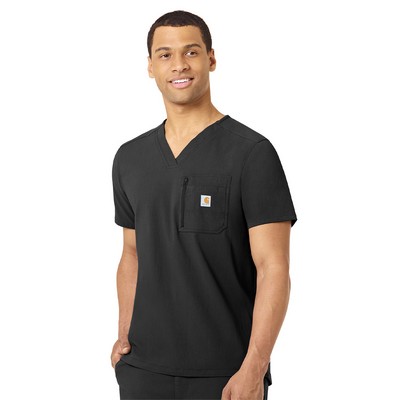 Carhartt Scrubs - Rugged Flex Peak - Men's Two-Pocket Modern Fit V-Neck Top