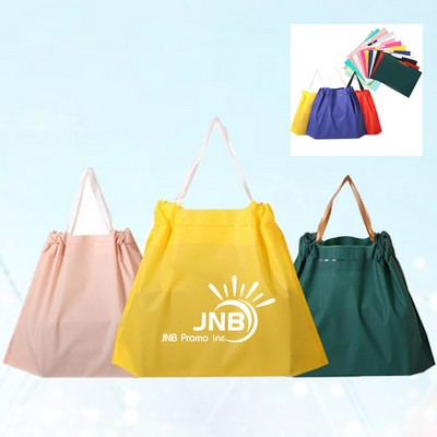 Handle-Drawstring Plastic Shopping Bags