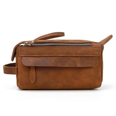 Dado Handmade Leather Dopp Kit Toiletry Bag (9.8"x5.5"x4.5")