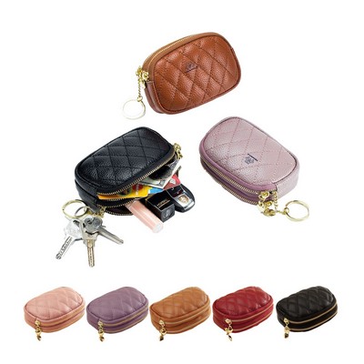 Leather Zip Coin Purse