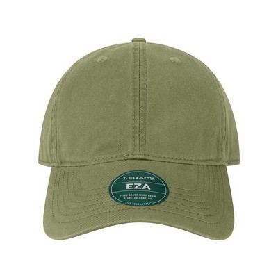 Legacy EZA Relaxed Solid Twill Unstructured Dad Hat with Patch of Choice