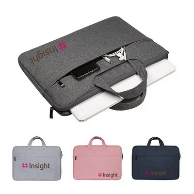 Laptop Sleeve w/ Handle & Zippered Compartments 16"