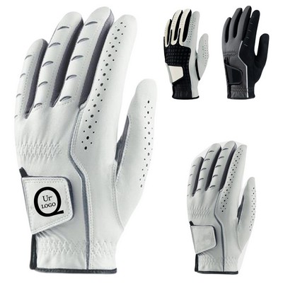 New Pure Sheepskin Breathable Non-Slip Golf Gloves