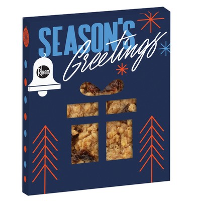 Holiday Gift Window Box with Gourmet Cookie - Oatmeal Raisin