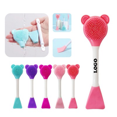 Cute Silicone Manual Facial Cleansing Brush